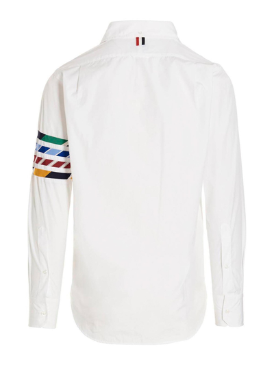 Shop Thom Browne 4bar Shirt In White