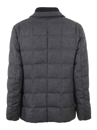 Shop Fay Nylon Puffer Jacket In Grey