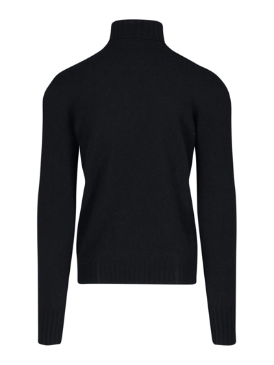 Shop Drumohr Turtleneck Sweater In Black