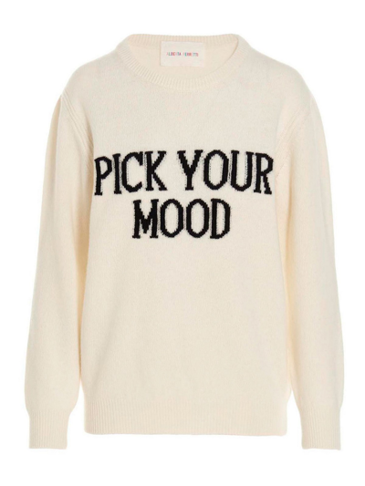 Shop Alberta Ferretti Pick Your Mood Sweater In White