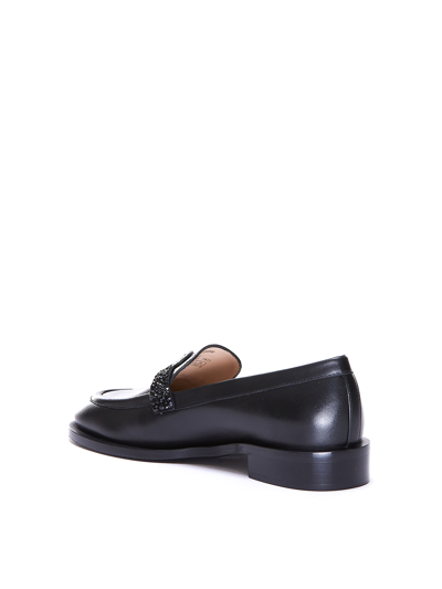 Shop Stuart Weitzman Minnie And Mickey Mouse Loafers In Negro