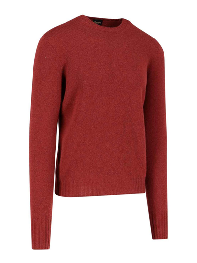 Shop Drumohr Suéter Con Escote Barco - Rojo