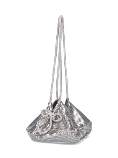 Kara Ufo Chainmail Shoulder Bag In Silver