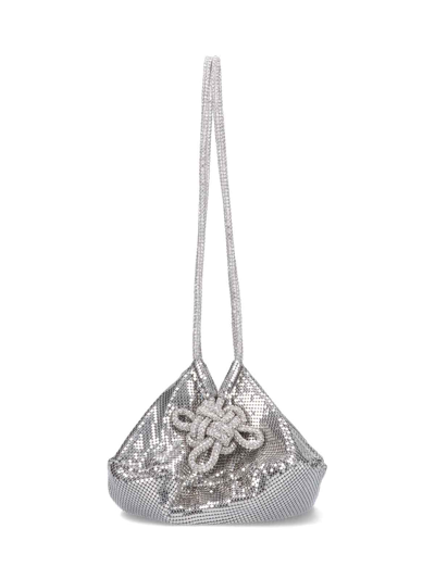 Kara Ufo Chainmail Shoulder Bag In Silver