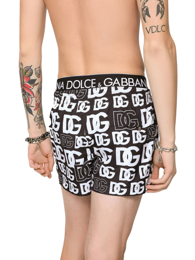 Shop Dolce & Gabbana Boxers De Baño - Negro In Black