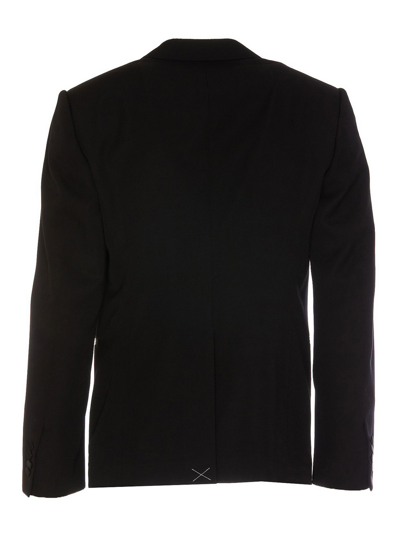 Alexander Mcqueen Single Breasted Blazer In Black