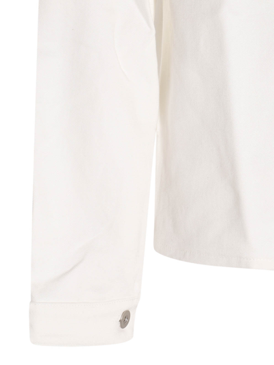 Shop Jil Sander Porcelain Denim Jacket In White