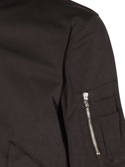Shop Ten C Black Nylon Bomber Jacket
