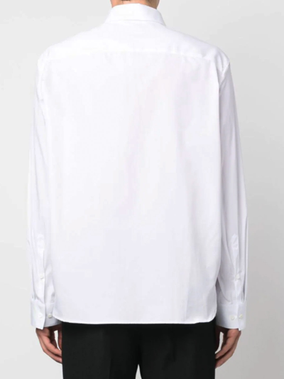 Shop Neil Barrett Shirt With Collar In White