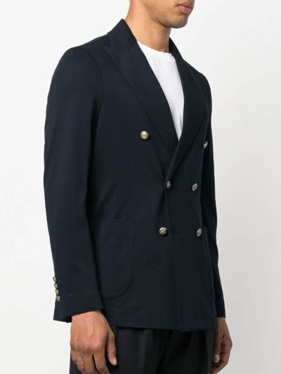 Shop Circolo 1901 Double-breasted Jacket In Blue