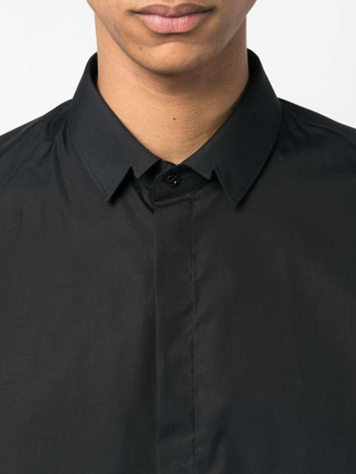 Shop Neil Barrett Shirt With Collar In Black