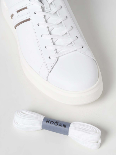 Shop Hogan Rebel 580 Sneakers In White