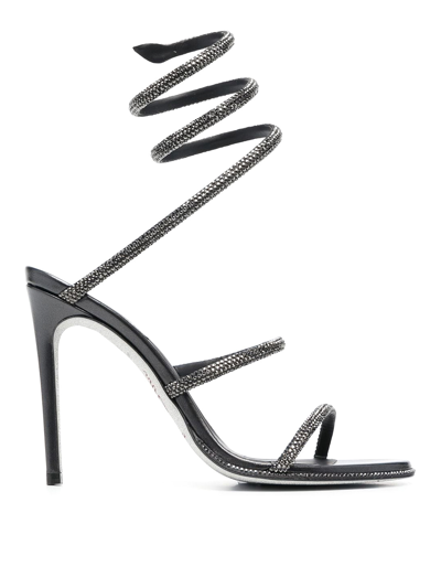 Shop René Caovilla Hemati Sandals In Grey