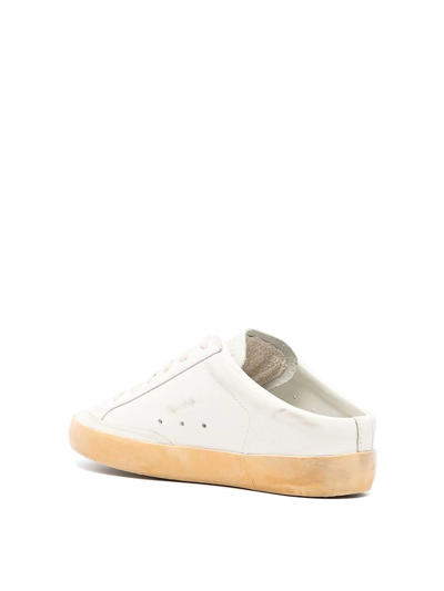 Shop Golden Goose Superstar Leather Mules In White