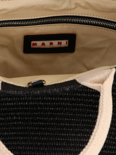 Shop Marni Shopping Mini Tote In Black