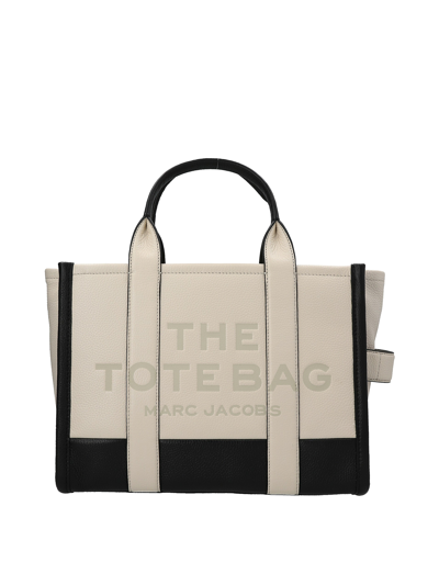 Shop Marc Jacobs The Colorblock Medium Tote In White