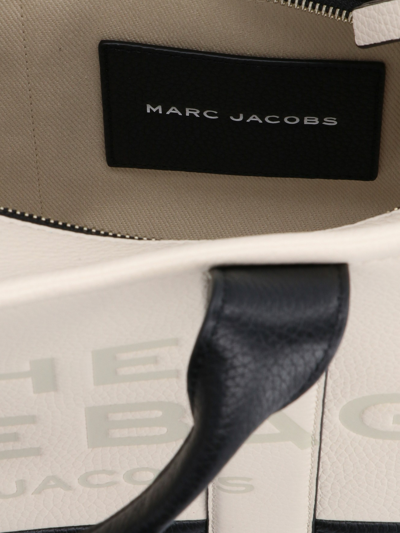 Shop Marc Jacobs The Colorblock Medium Tote In White