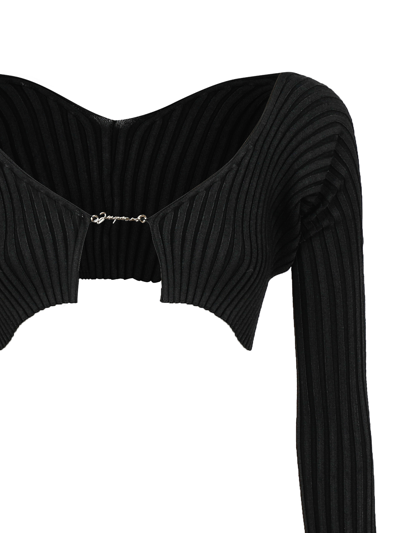 Jacquemus Le Maille Pralu Sweaters And Cardigans In Black