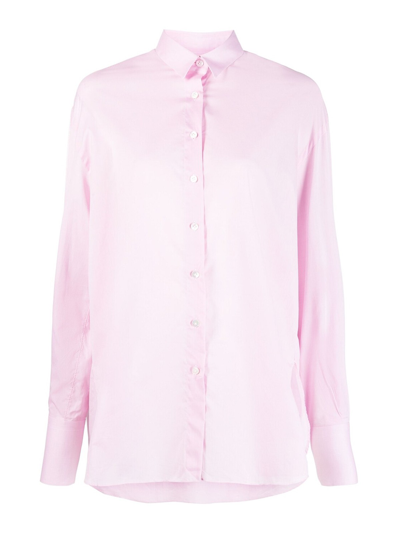 Shop Finamore 1925 Cotton Shirt In Pink