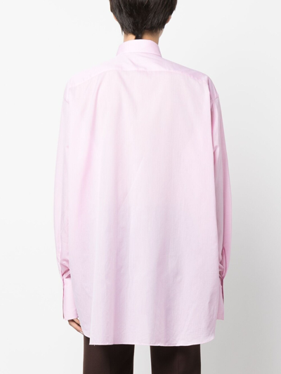 Shop Finamore 1925 Cotton Shirt In Pink