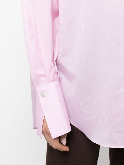 Shop Finamore 1925 Cotton Shirt In Pink