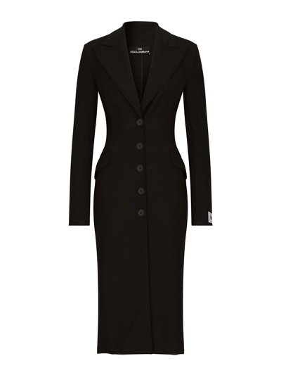 Shop Dolce & Gabbana Tailored Single-breasted Trench Coat In Black
