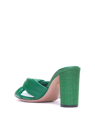 Shop Aquazzura Olie Pump Sandals In Verde