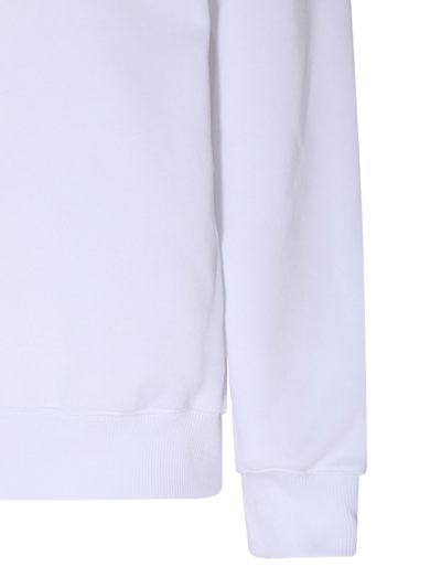 Shop Lanvin White Cotton Sweatshirt In Blanco