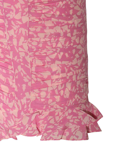 Shop Isabel Marant Pink Silk Blend Skirt In Nude & Neutrals