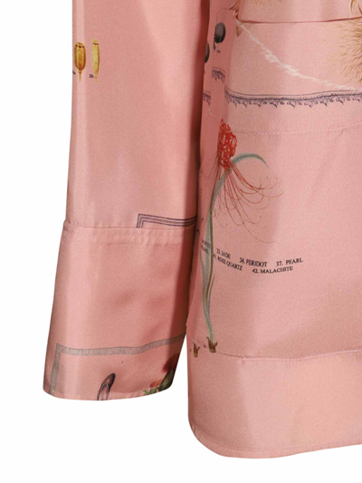 Shop Lanvin Pink Silk Shirt In Nude & Neutrals