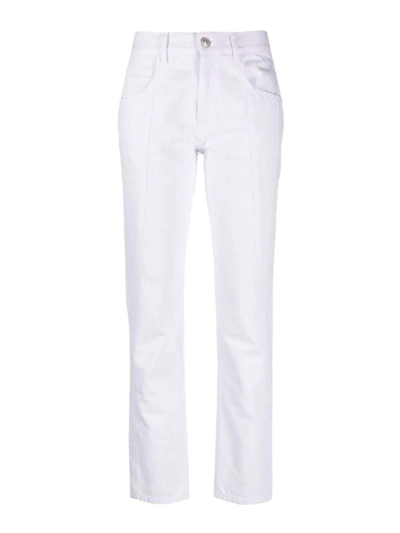 Shop Isabel Marant Straight Jeans In White