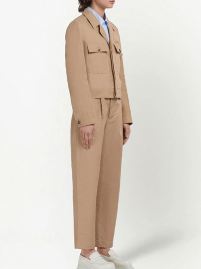 Marni Pants With Logo In Beige