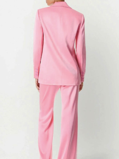 Alice And Olivia Classic Lapels Model Jacket In Nude & Neutrals