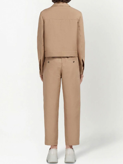 Marni Pants With Logo In Beige