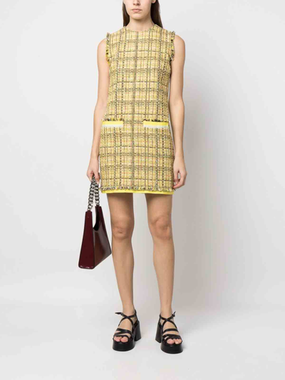 Shop Msgm Suit In Yellow