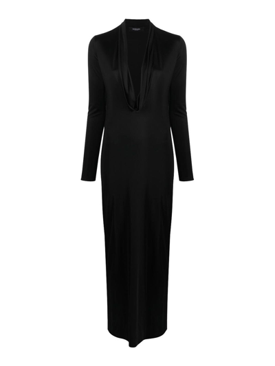 Shop Versace Cocktail Dress In Black