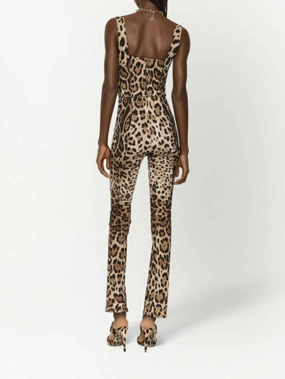 Shop Dolce & Gabbana Leo Top In Animal Print