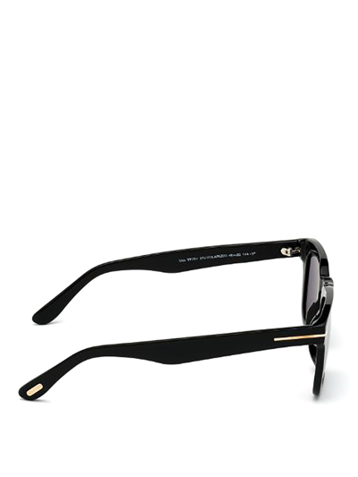 Shop Tom Ford Polarized Dax Sunglasses In Black