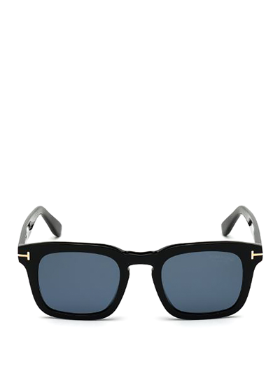 Shop Tom Ford Polarized Dax Sunglasses In Black