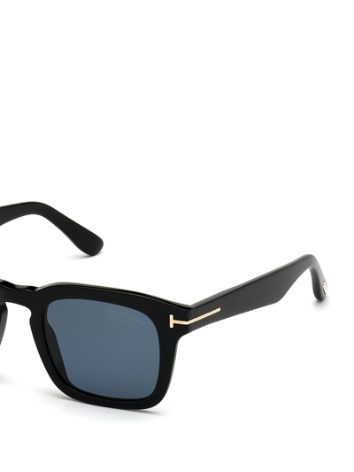 Shop Tom Ford Polarized Dax Sunglasses In Black