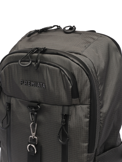 Shop Premiata Ventura Backpack In Grey