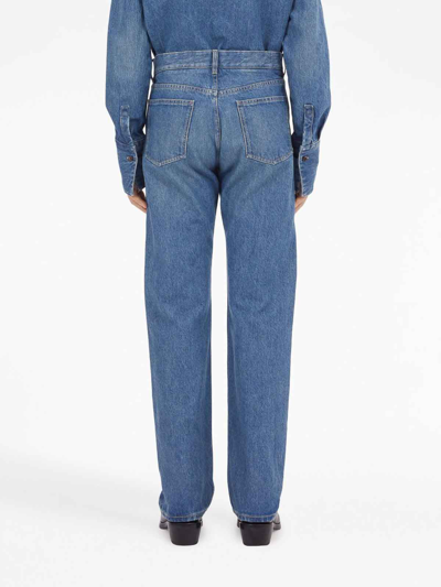 Shop Ferragamo Denim Cotton Jeans In Blue