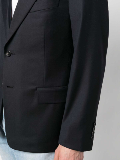 Lanvin Men Blazers: Wool Jacket In Blue