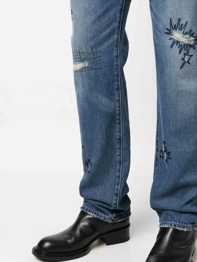 Shop Levi's Mij 505 Regular Fit Denim Jeans In Blue