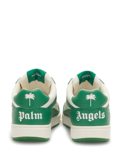 Shop Palm Angels Palm University Sneakers In Green