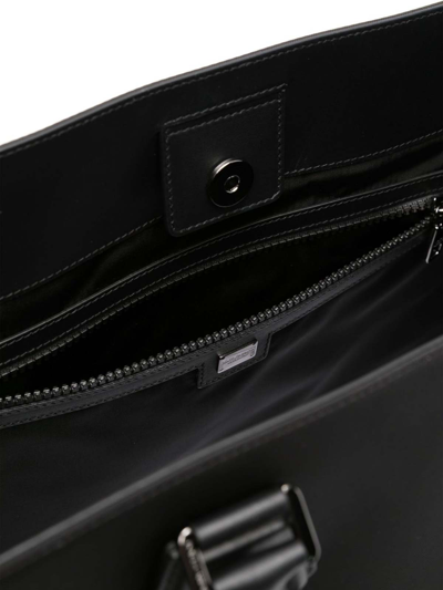 Shop Dolce & Gabbana Logo Nylon Tote Bag In Black
