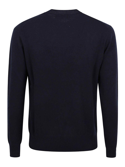 Ballantyne Regular Neck Pullover In Dark Blue