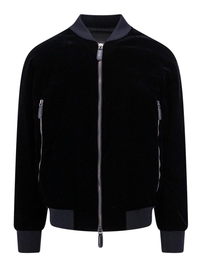 Shop Giorgio Armani Jacket In Black