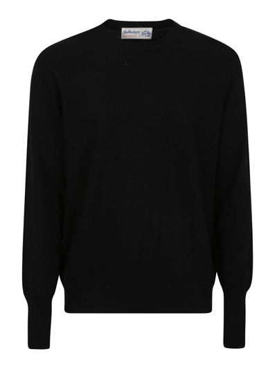 Shop Ballantyne Round Neck Pullover In Black