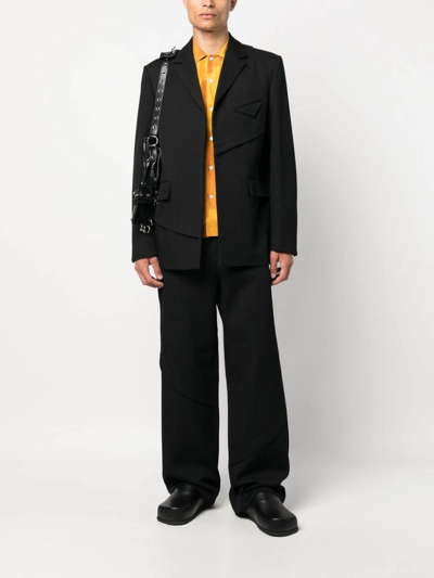 Andersson Bell Camtton Open-front Blazer In Black
